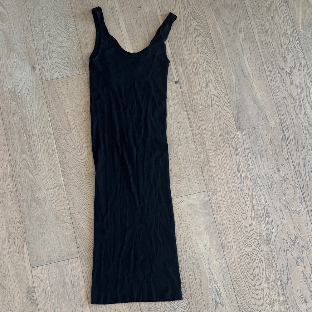 Helmut Lang Black Ribbed Knit Top